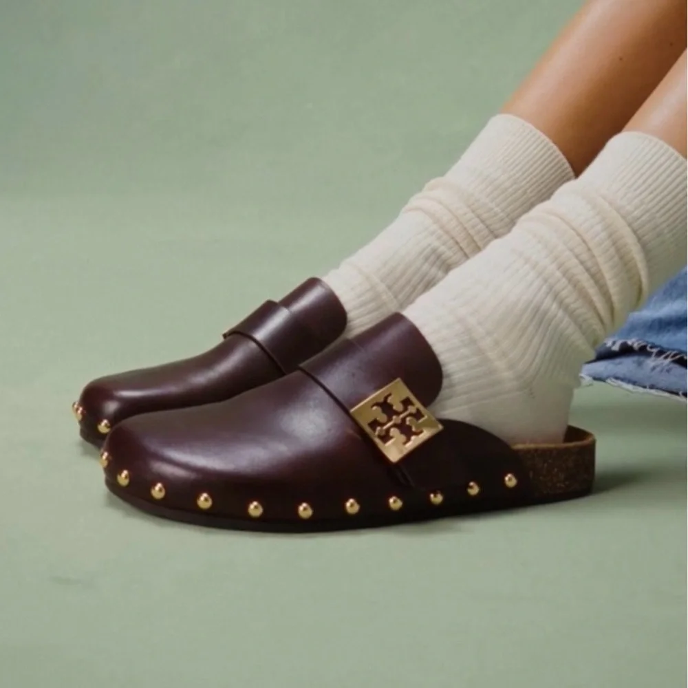 Tory Burch Studded Mellow Mule 8.5 - Picture 2 of 11